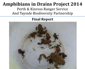 Amphibians in Drains Report 2014