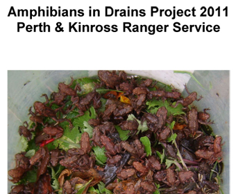 Amphibians in Drains Report 2011