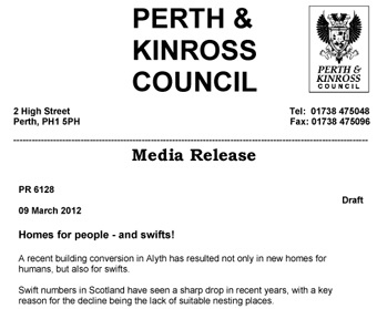 Swift Media Release