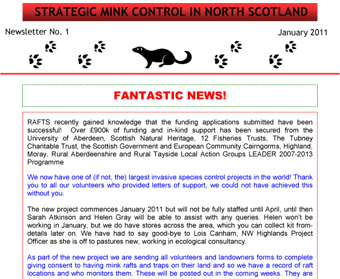 Scottish Mink Initiative Jan 2011