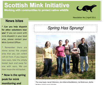 Scottish Mink Initiative April 2011