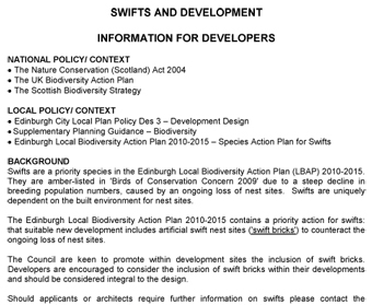 Swifts & Development