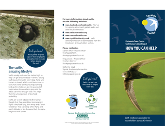 Kirriemuir Swift Leaflet