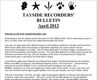 Tayside Recorders Bulletin April 2013