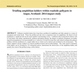 Angus Amphibian Ladders Trial 2014