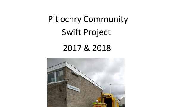 Pitlochry Community Swift Project 2017-18