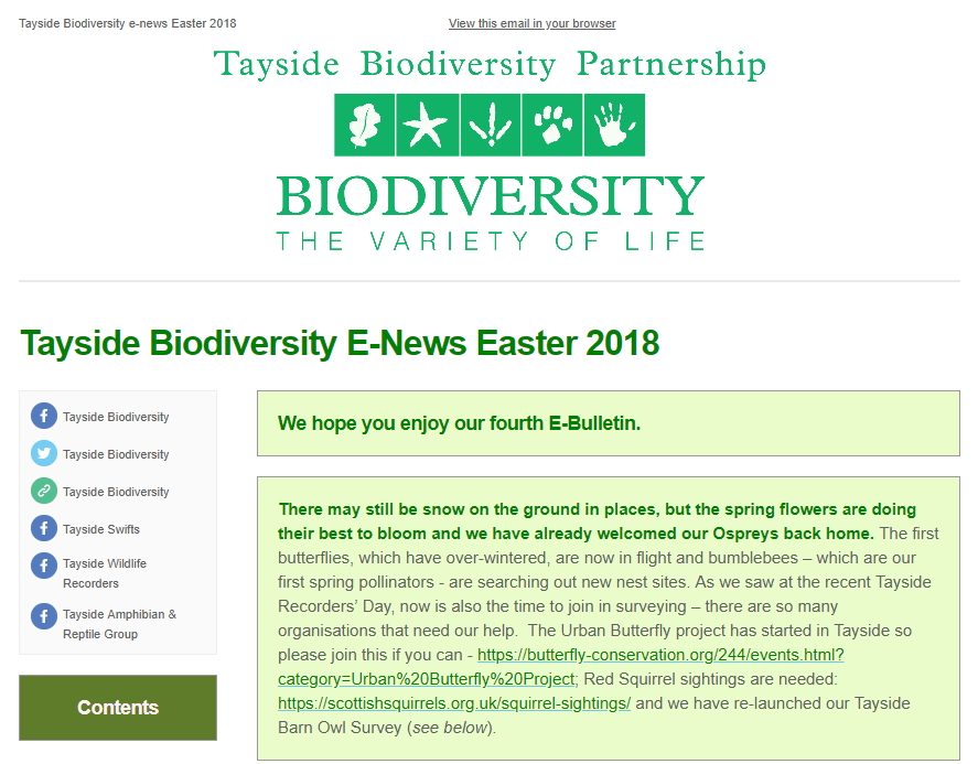 Tayside Biodiversity E-News 4