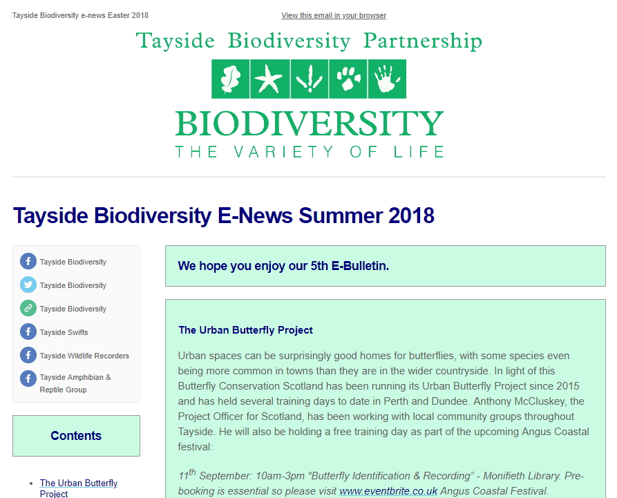 Tayside Biodiversity E-News 5
