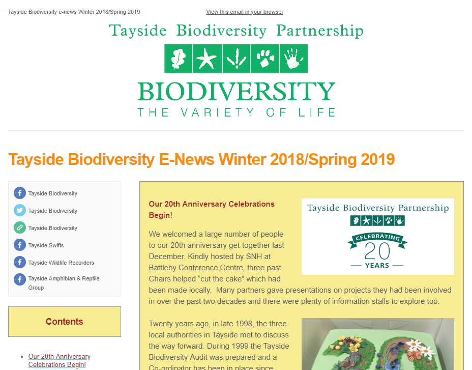 Tayside Biodiversity E-News 6