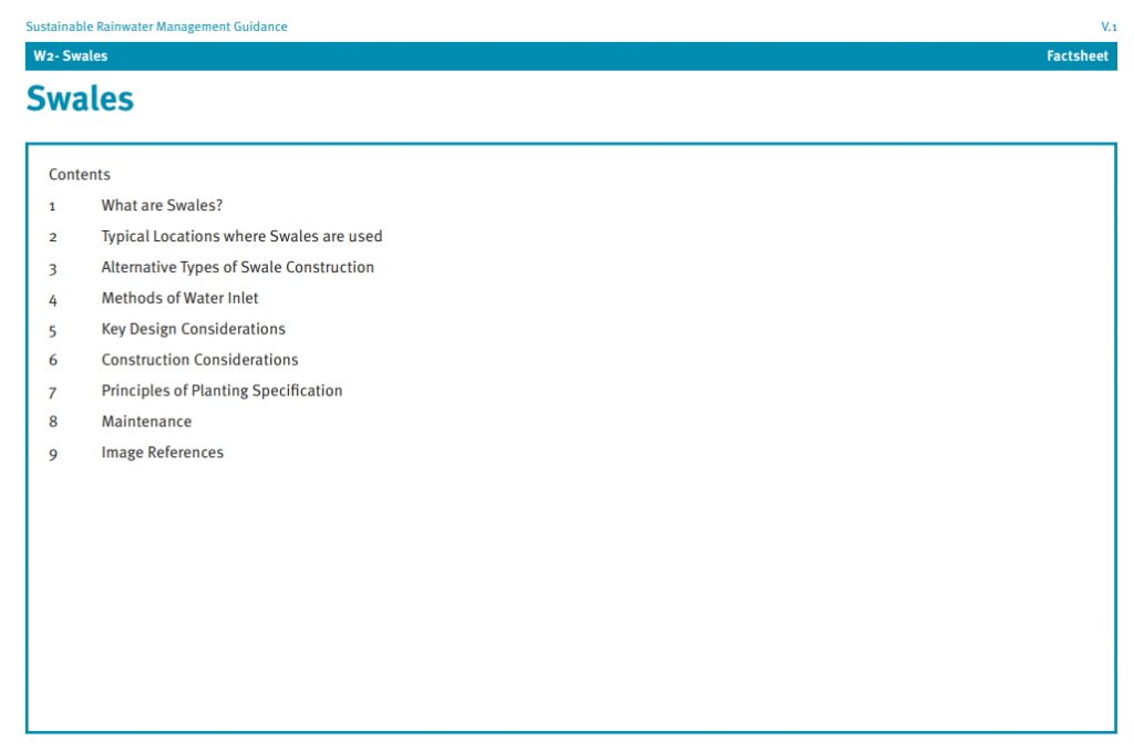 SuDS Trees in Streets Factsheet