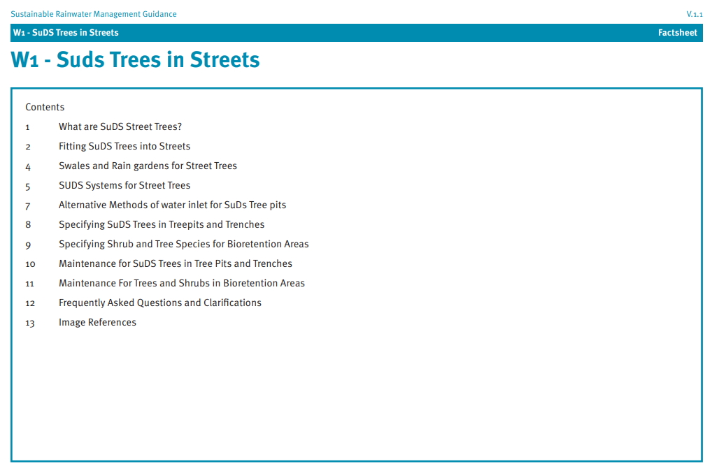 Swales - Sustainable Rainwater Management Guidance