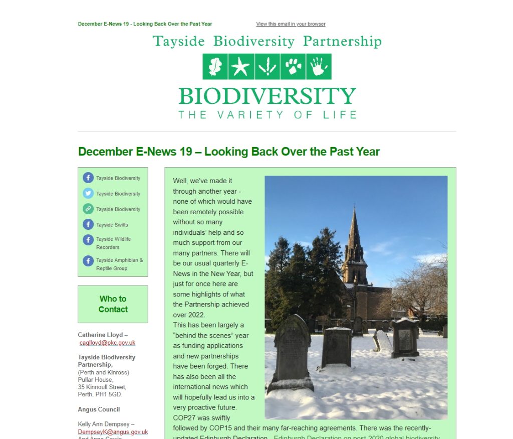 Tayside Biodiversity E-News 19