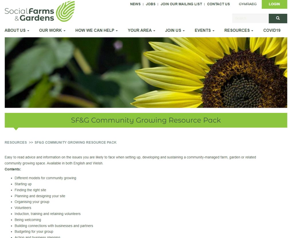 Social Farms & Gardens - Resource Pack