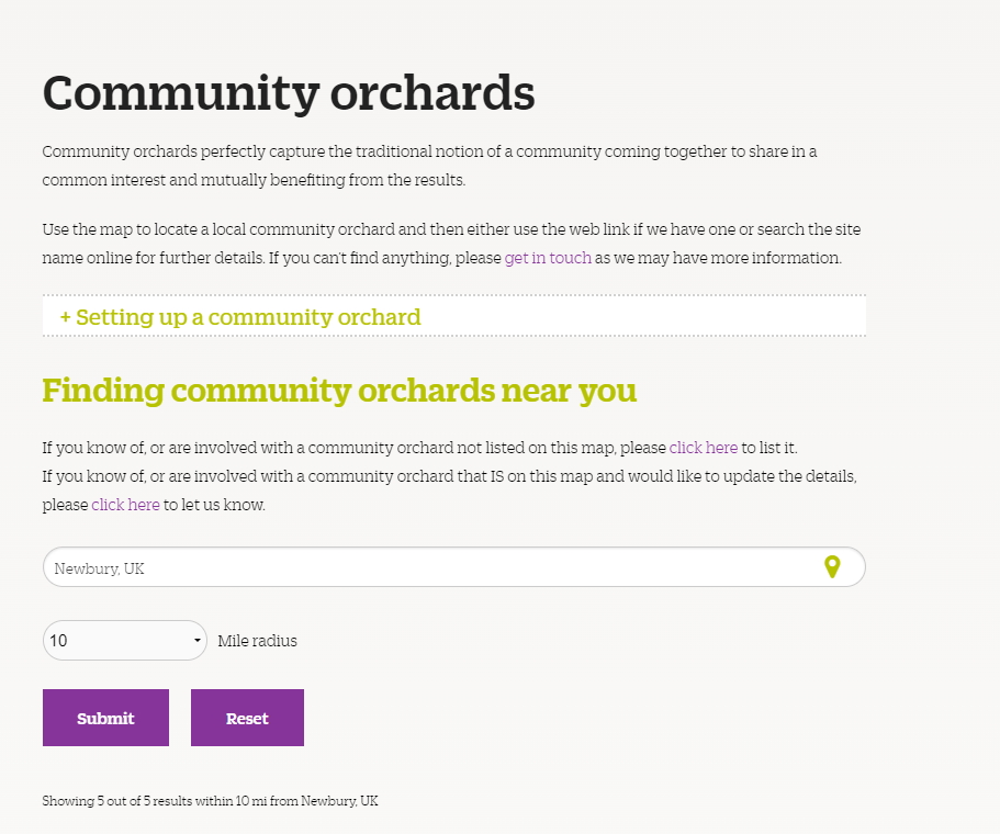 Community Orchard Resources