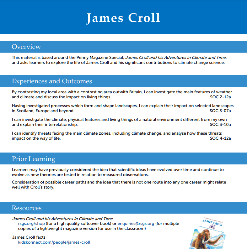 School Lesson Plan – Climate and Science